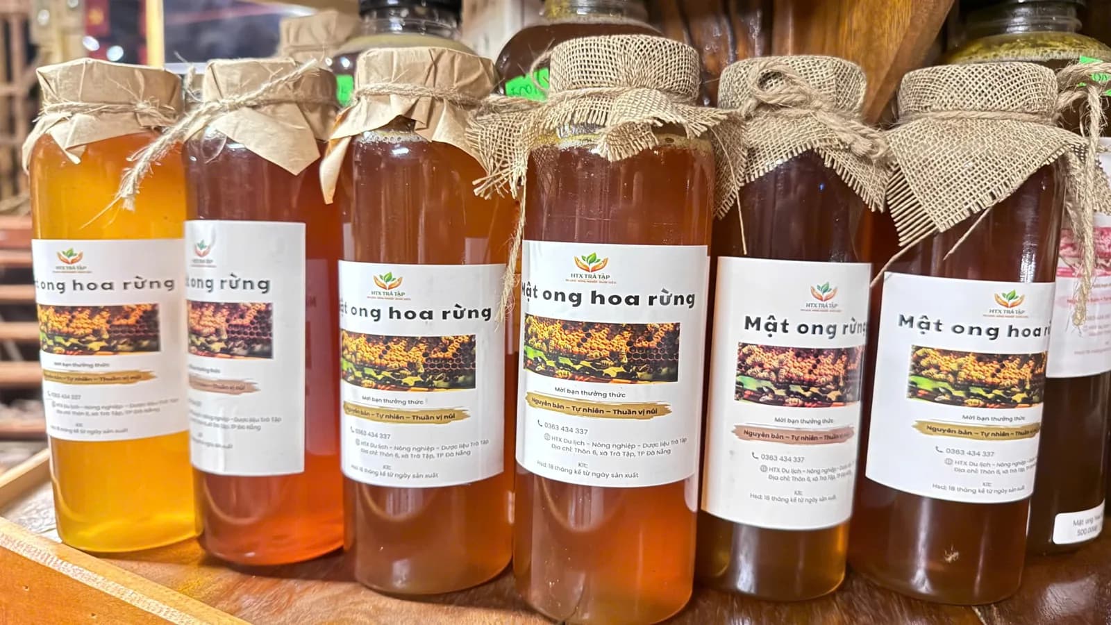 Mật ong hoa rừng đóng chai